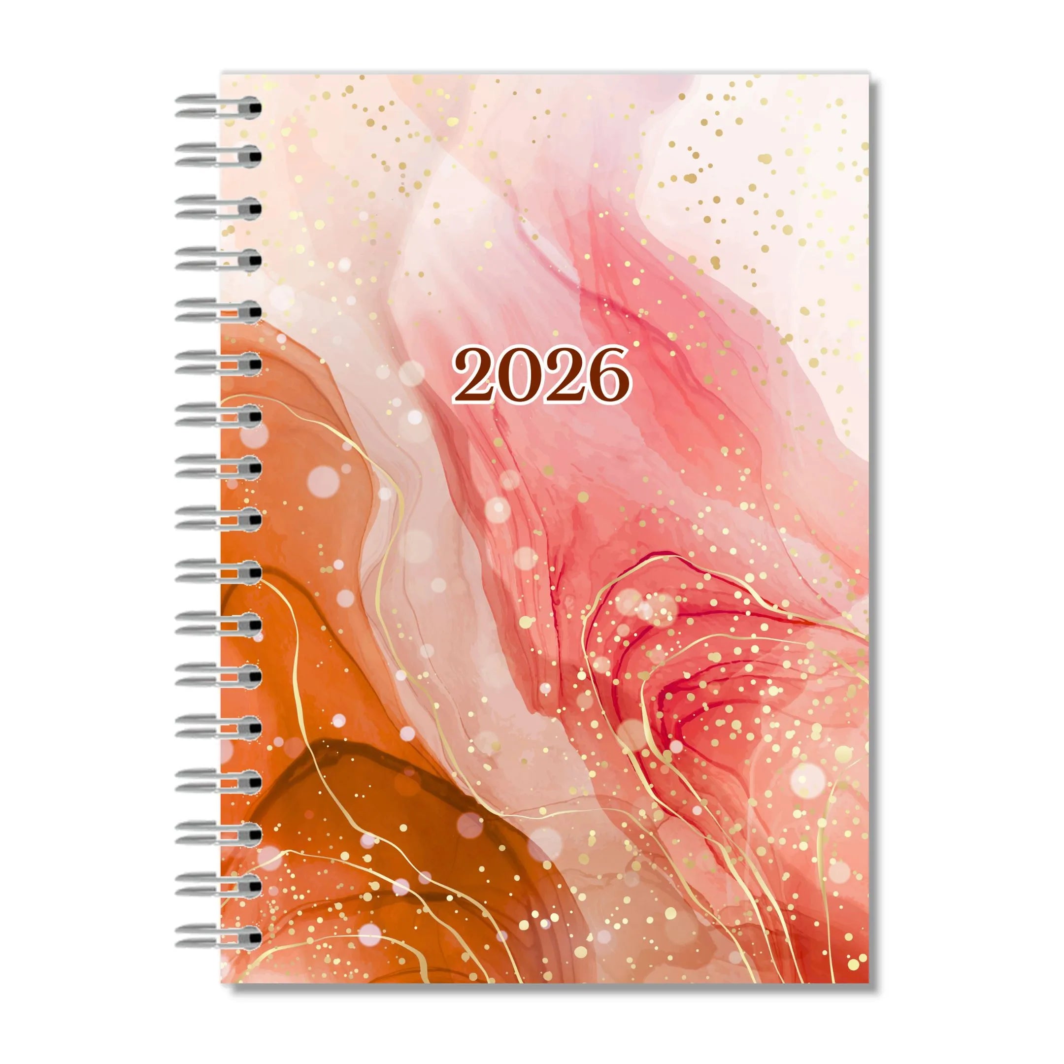 Agenda Planner 2026 Coral