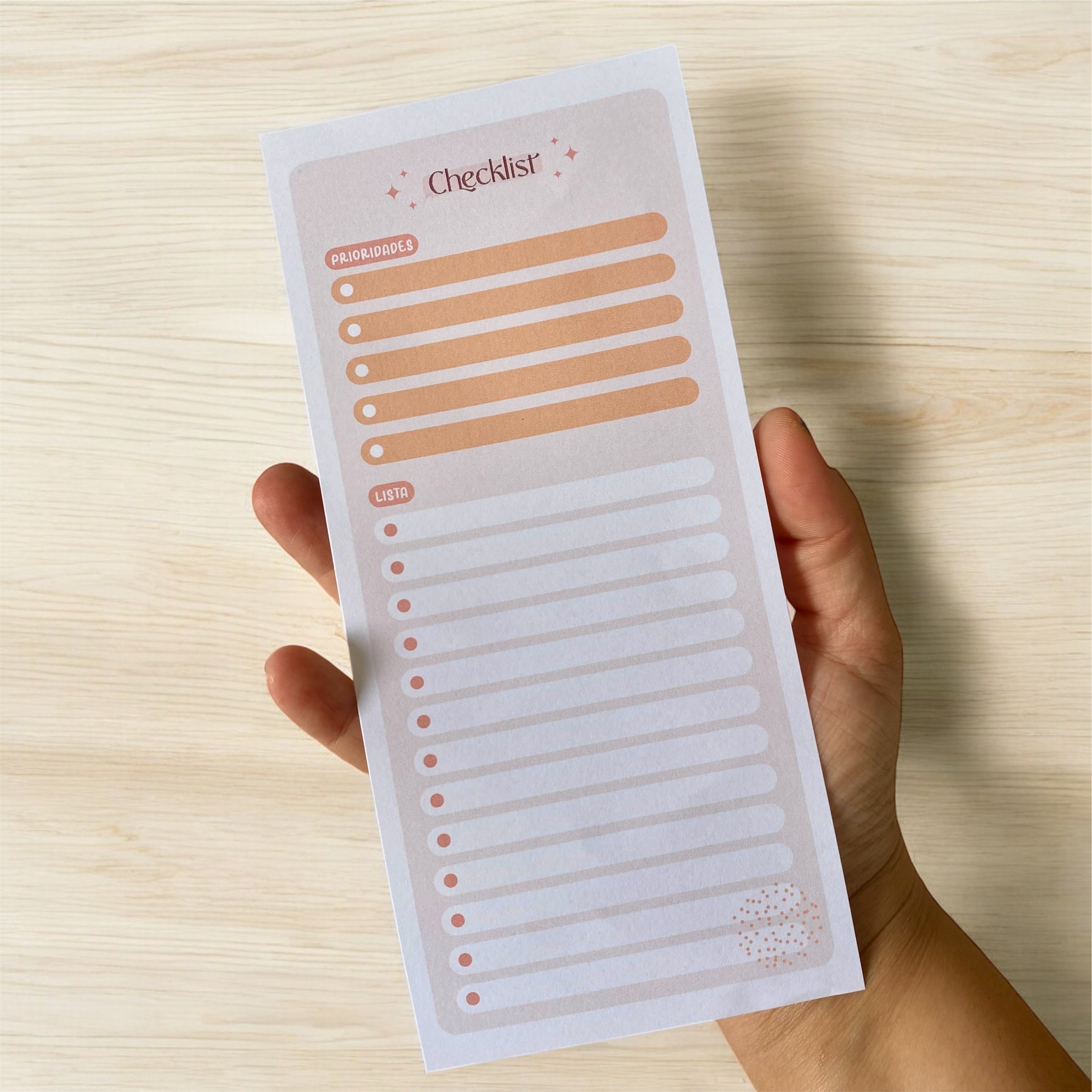 Bloco de Notas Checklist Anotação