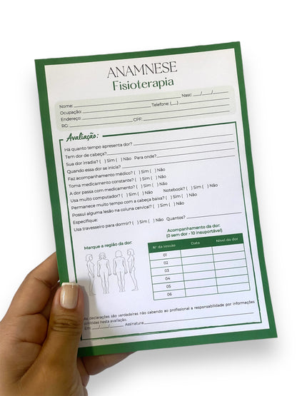 Ficha de Anamnese Fisioterapia