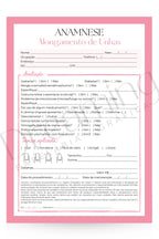 Ficha de anamnese alongamento de unhas