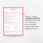 Ficha de anamnese dermaplaning