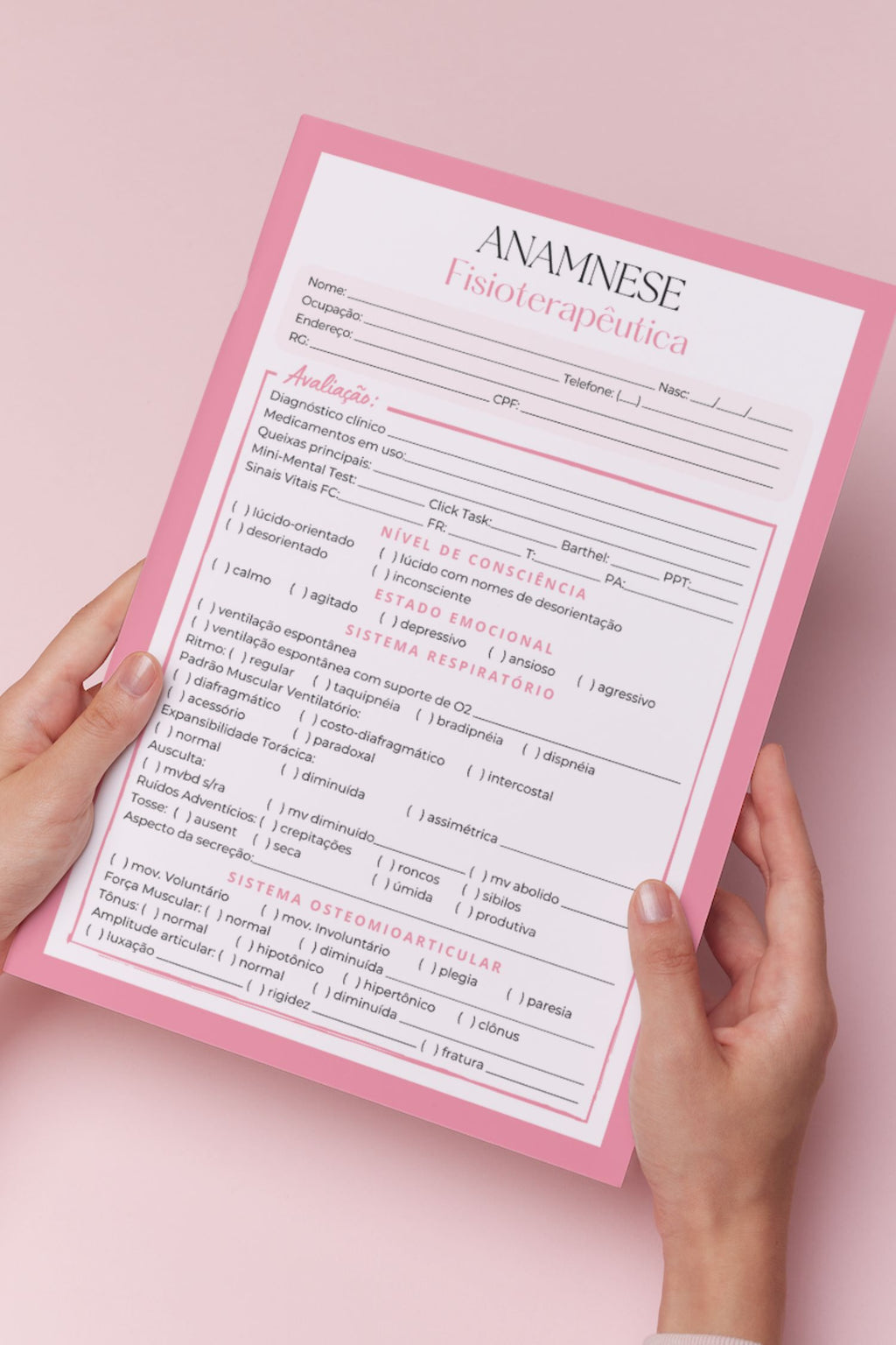 Ficha de anamnese fisioterapêutica