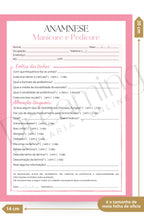 Ficha de anamnese manicure e pedicure