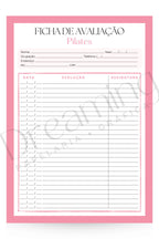 Ficha de avaliação pilates