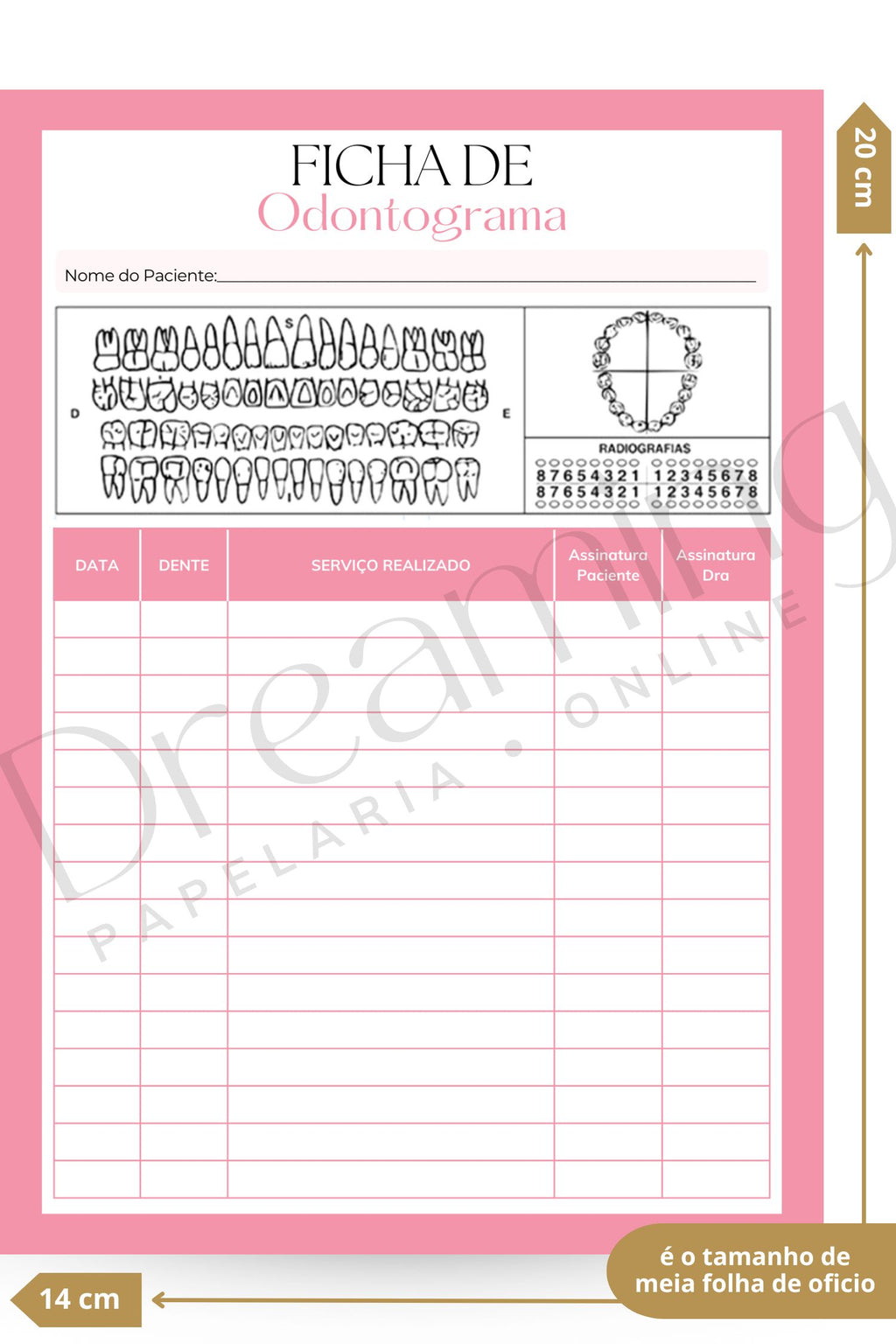 Ficha de odontograma
