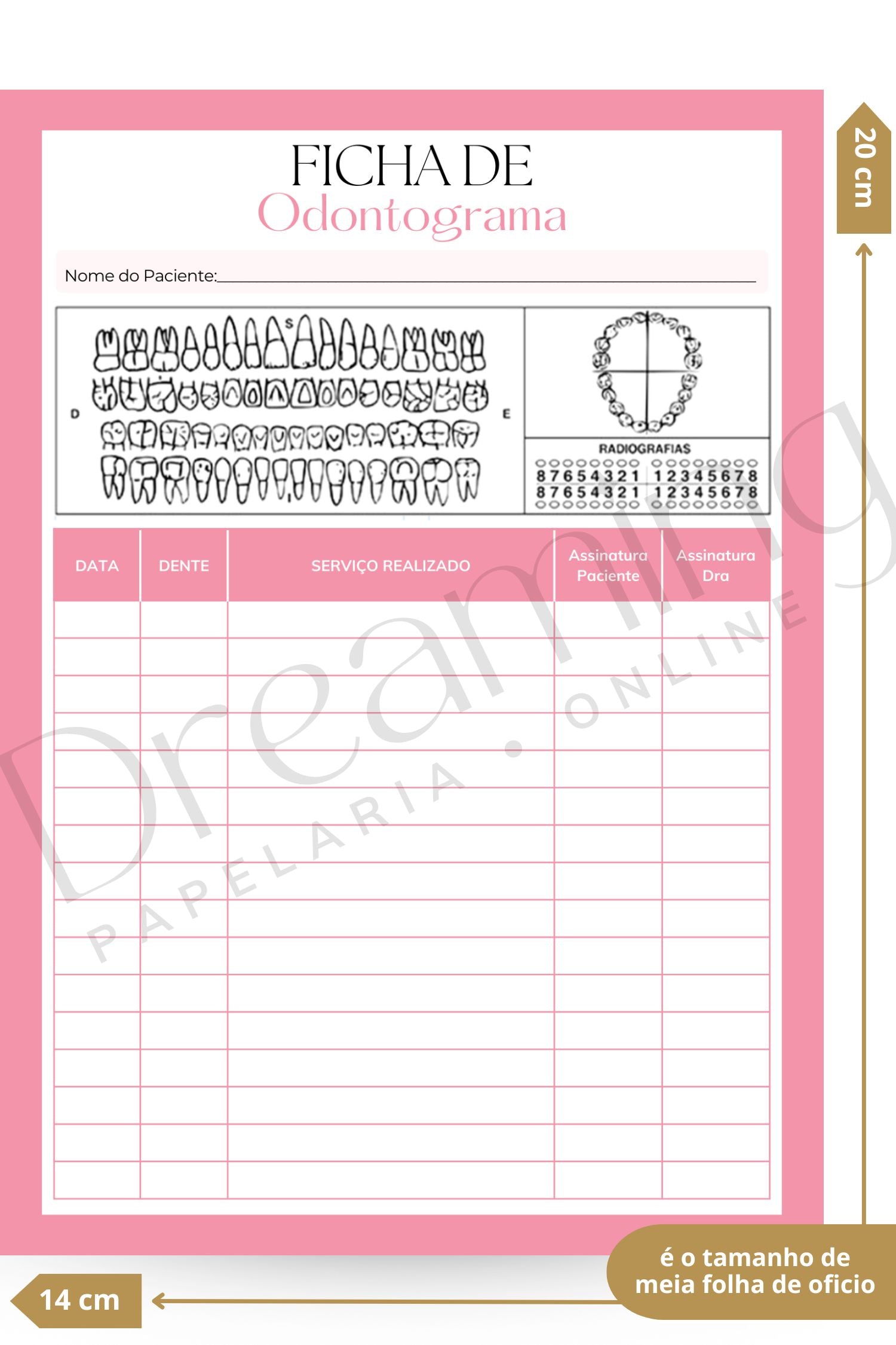 Ficha de odontograma