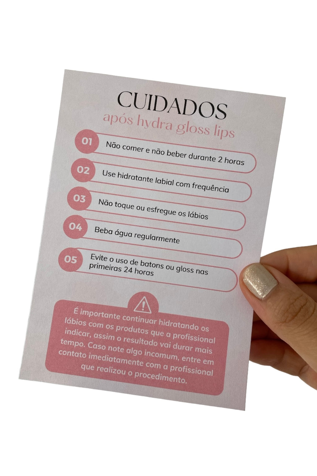 Cuidados Após Hydra Gloss Lips