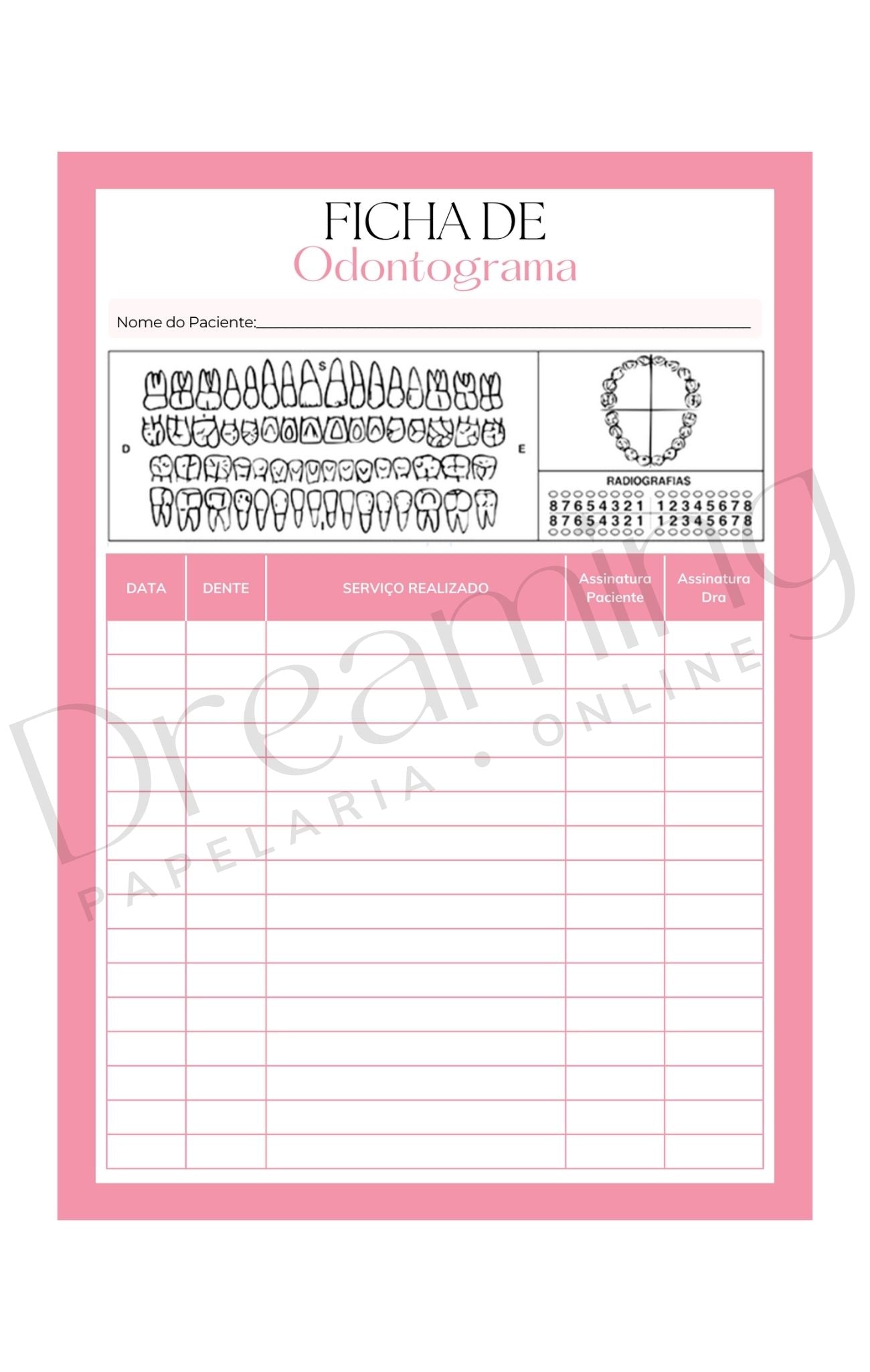 Ficha de odontograma