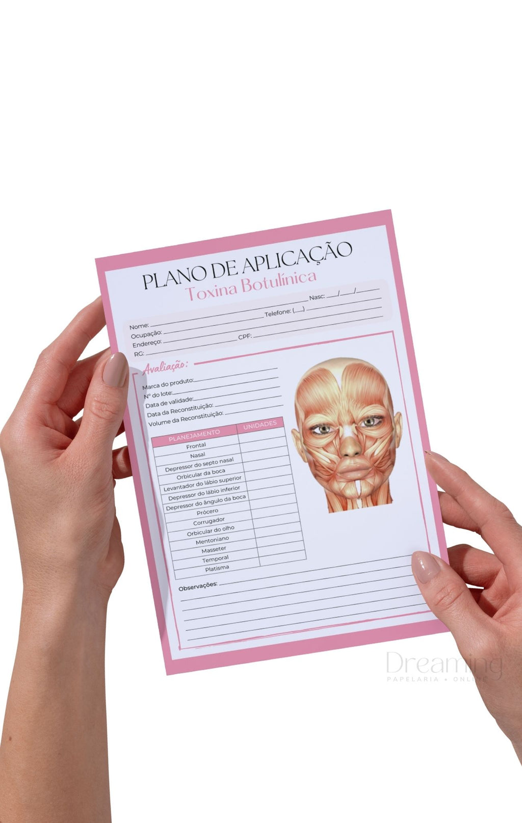 Plano de aplicação toxina botulínica